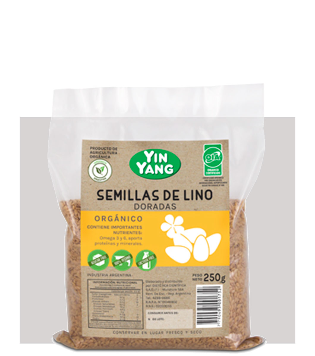 Semillas de Lino dorado Orgánico – Yin Yang Argentina