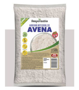 Harina integral de avena libre de gluten